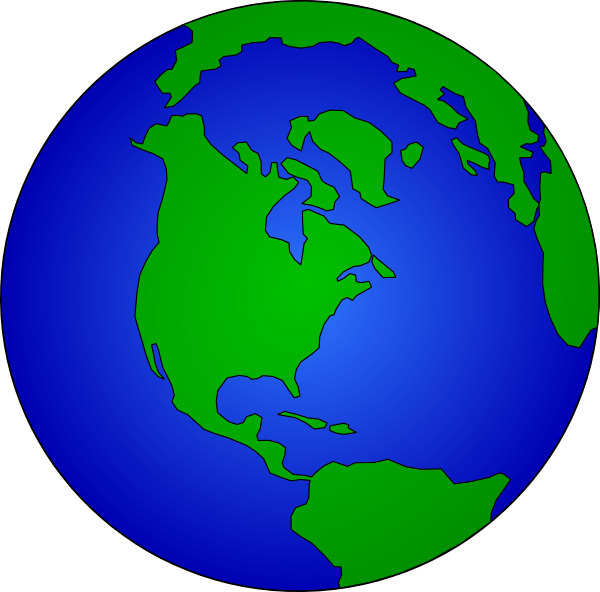 World Globe Logo Clipart
