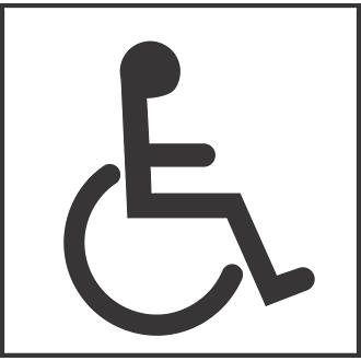 Disabled Toilet Symbol Sign 150 x 150mm | Disabled Signs ...