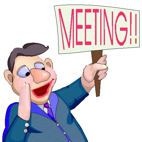 Meeting announcement clipart