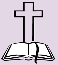 Bible And Cross Clip Art