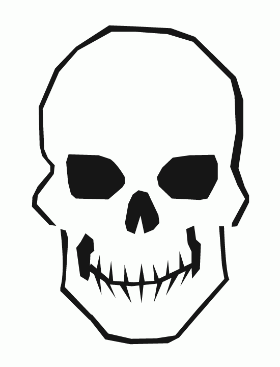 scull face - Free Printable Coloring Pages