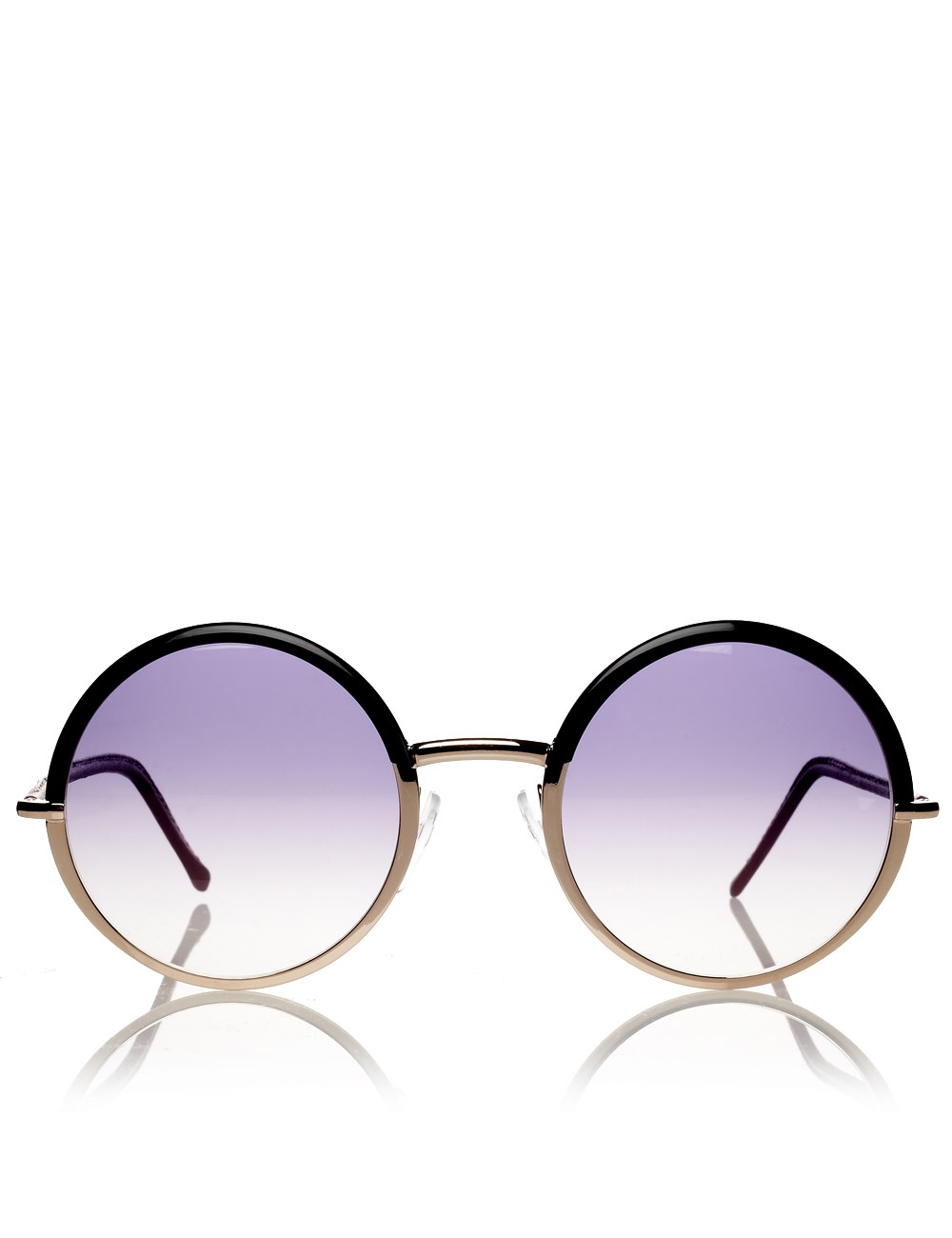 Black Oversized Round Sunglasses | Cutler and Gross | Avenue32
