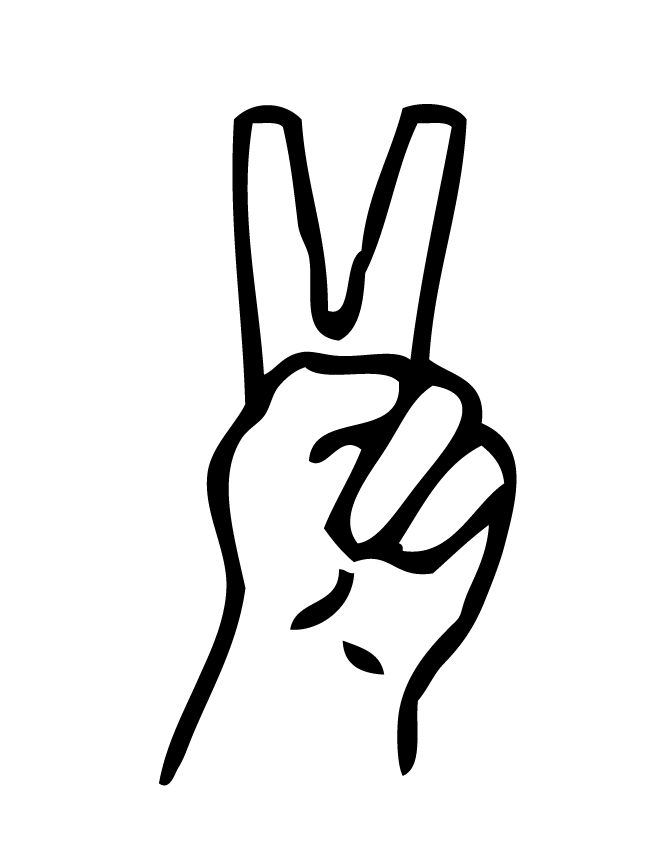 Peace Sign Coloring Printable Tattoo Page 5