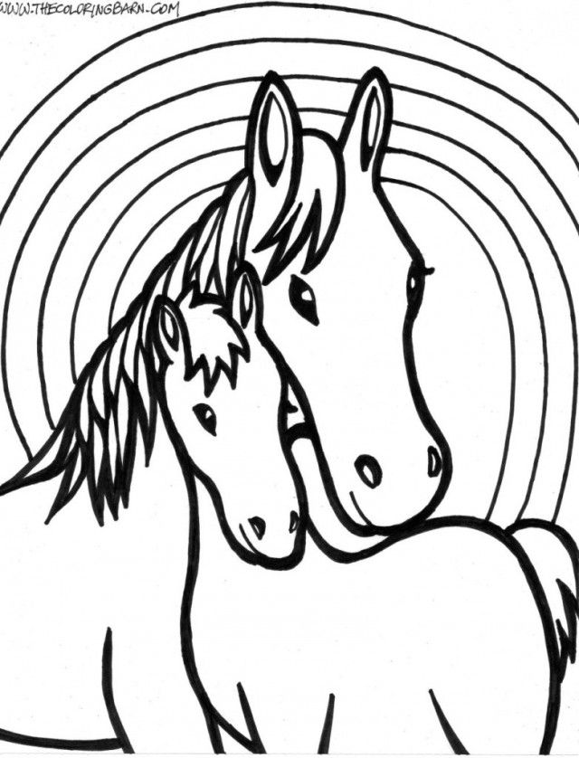 Horse Head Coloring Page - AZ Coloring Pages