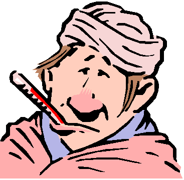 People sick clipart