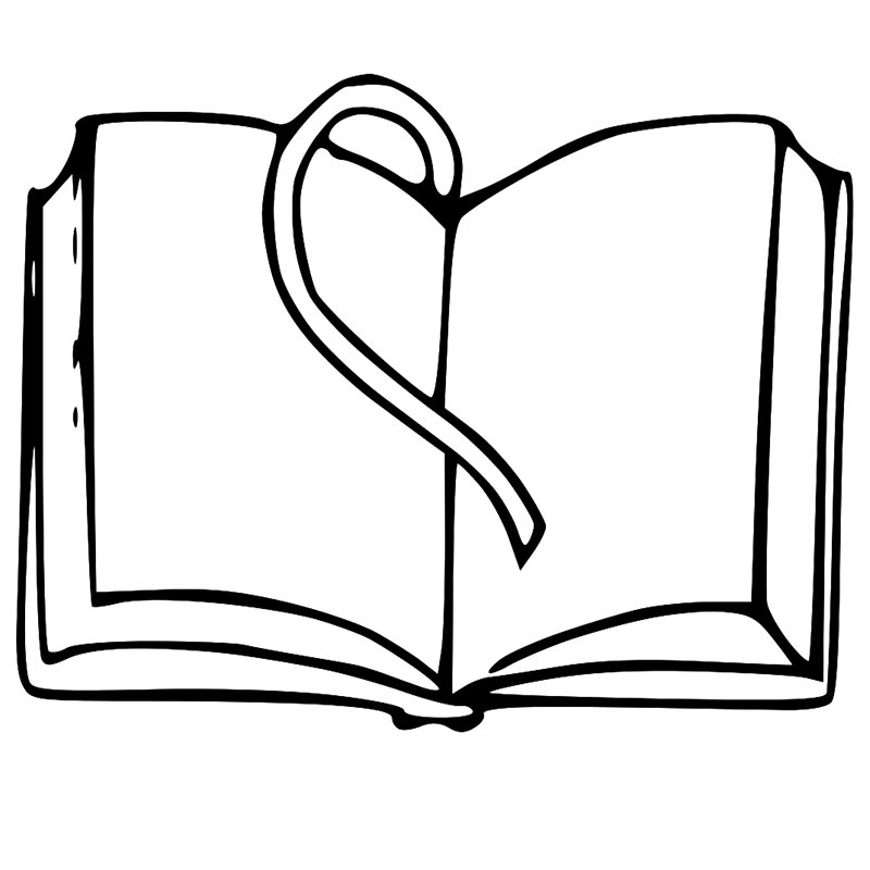 Book Clip Art Black And White - Tumundografico