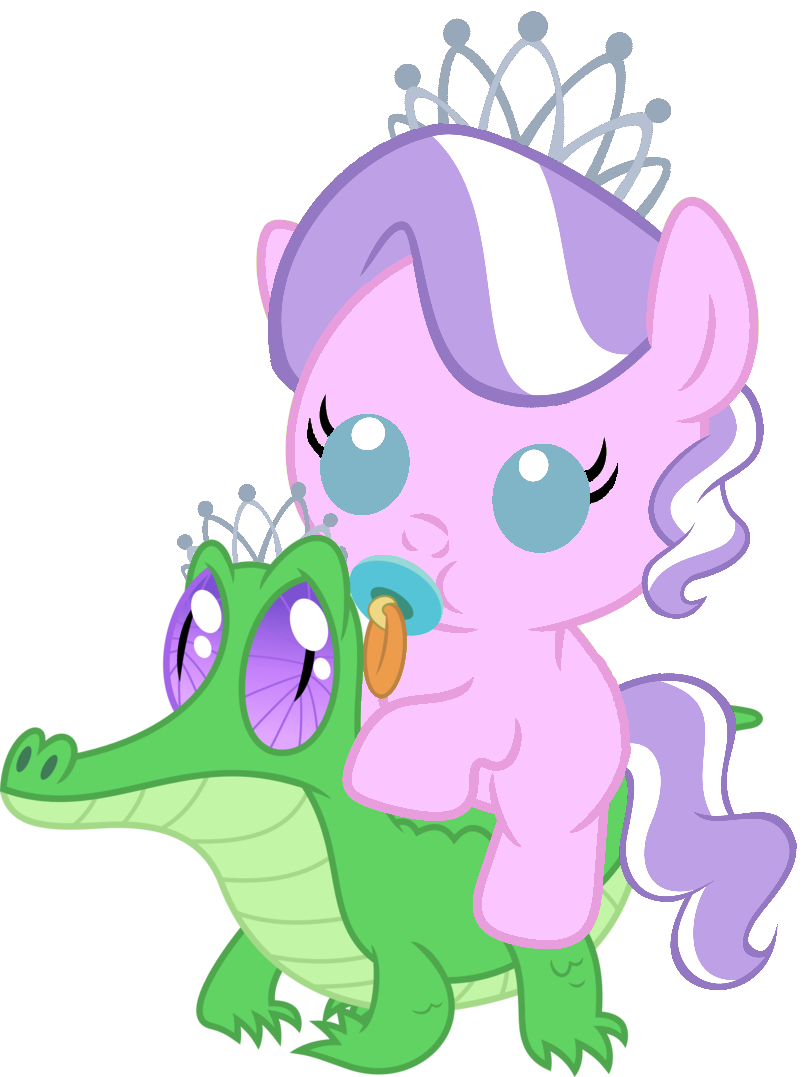 Diamond Tiara riding Gummy | My Little Pony: Friendship is Magic ...
