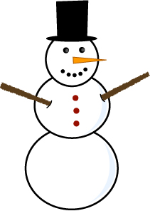 Snowman clip art and quote at Printables4Scrapbooking