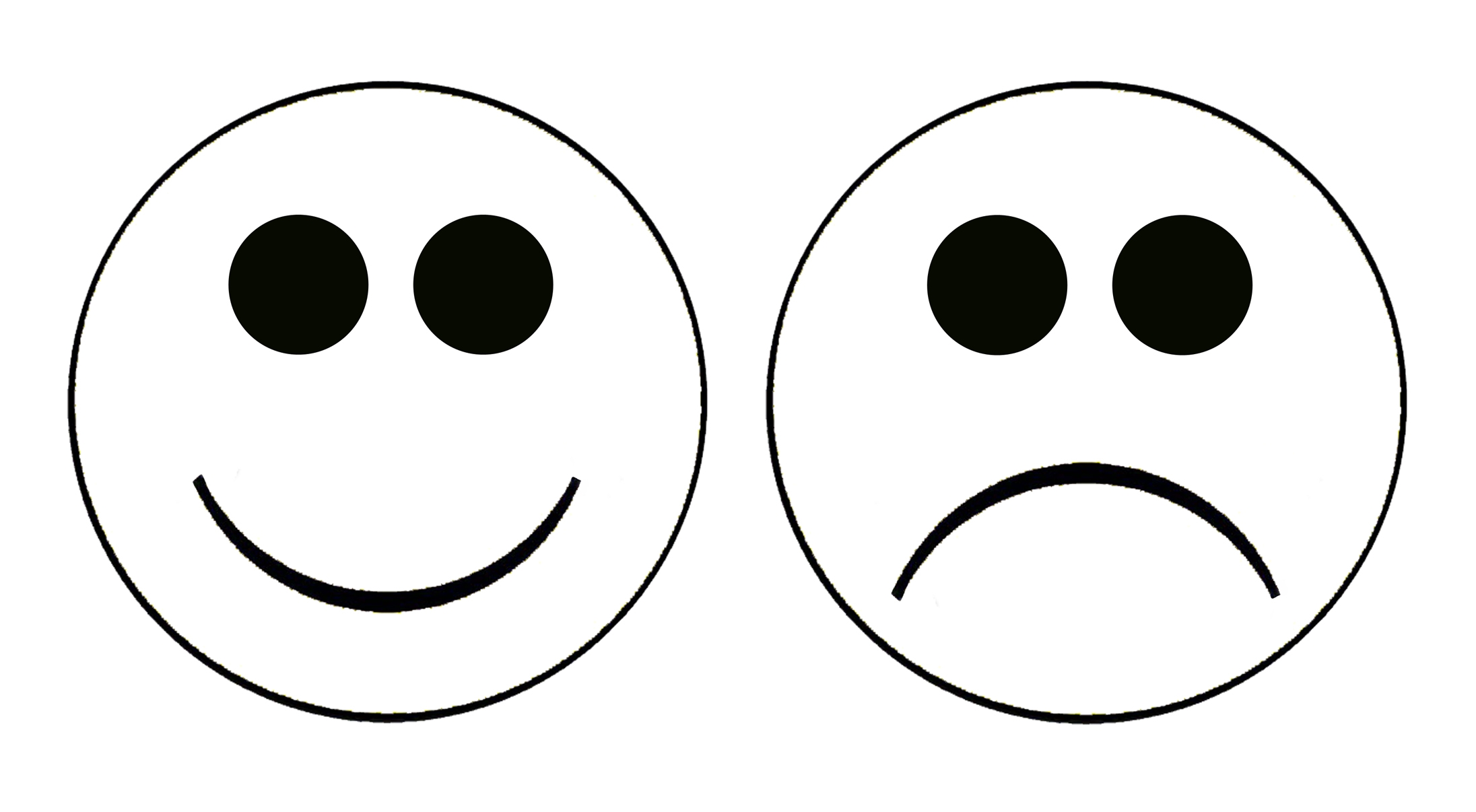Sad face star clipart black and white
