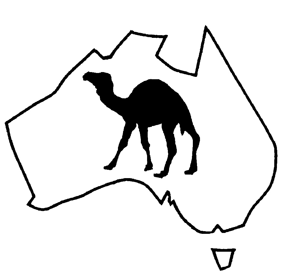 CAMEL,SILHOUETTE IN MAP,AUST STYL by Central Australian Camel ...