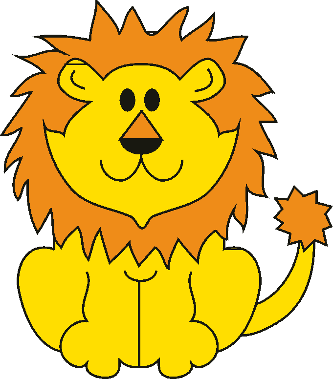 Free cartoon lion clipart