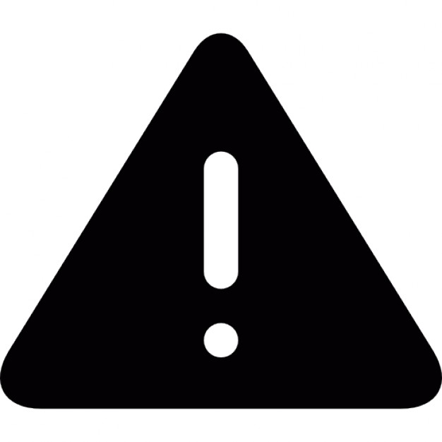 Warning triangle sign with exclamation symbol inside Icons | Free ...