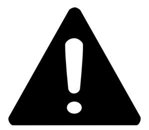 Clip art warning sign