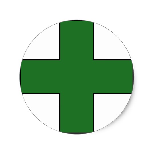 Medical Cross Medical Life Saving Guard Symbol Classic Round ...