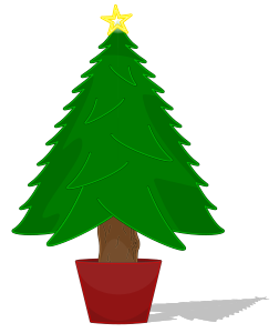 Glossy Christmas Tree SVG Vector file, vector clip art svg file ...