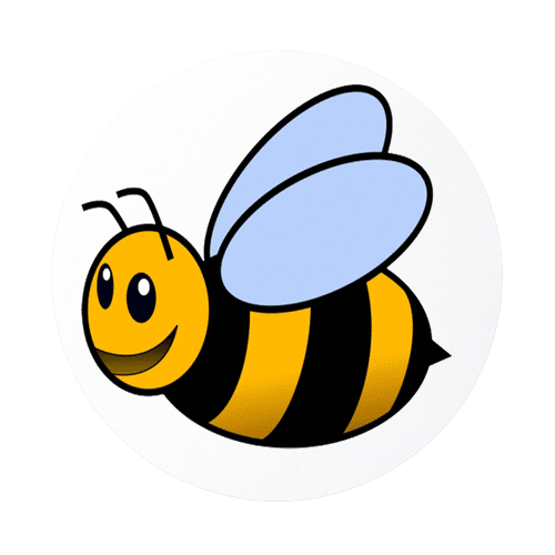 Baby Bumble Bee Cartoon - photogram