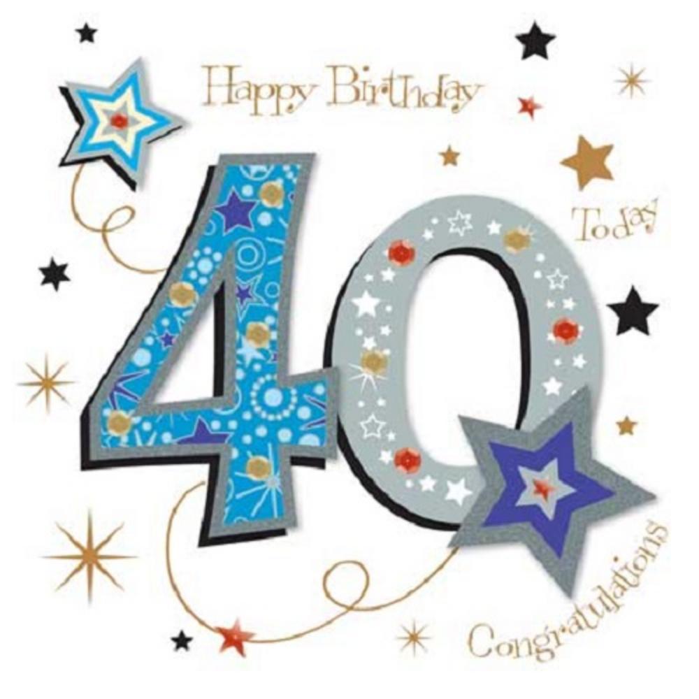 40th Birthday Wishes Clipart Best