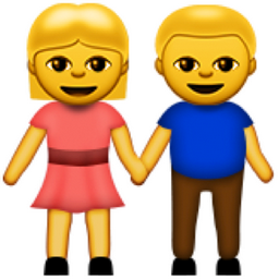 652 views ð??« Man and Woman Holding Hands Emoji (U+1F46B/U+E428)