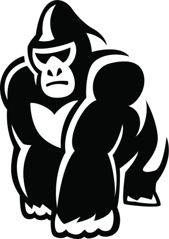 Gorilla Clip Art, Vector Images & Illustrations