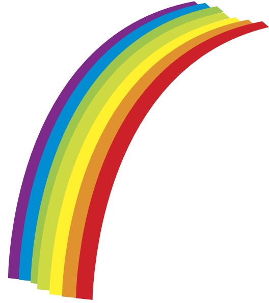 Images Of Rainbow-outline - ClipArt Best