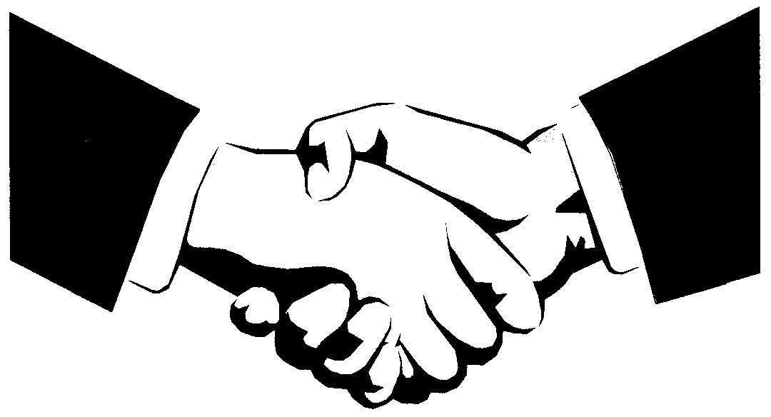 Hand shake clip art