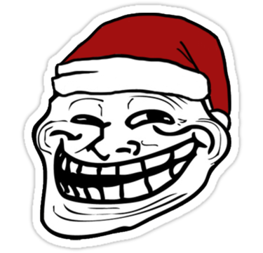 Christmas Troll Face - Meme" Stickers by KiyomiShop | Redbubble