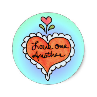 Love One Another Stickers | Zazzle