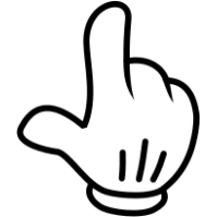 Index finger pointing clipart