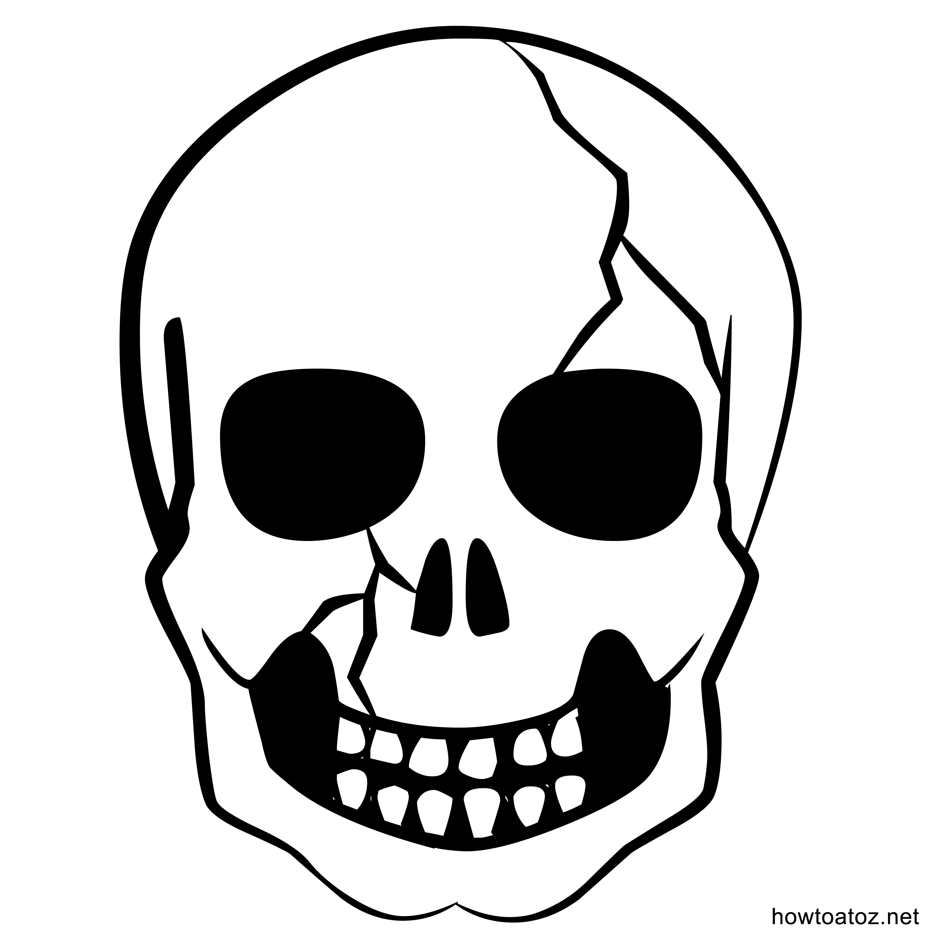 Best Photos of Halloween Skeleton Stencils - Halloween Skull ...