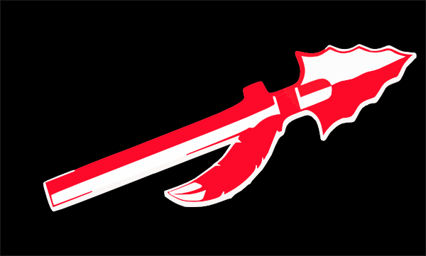 Red Spear Clip Art - vector clip art online, royalty ...