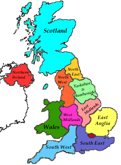 Blank Map Of Regions Of The UK - ClipArt Best