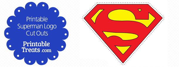 Large Printable Superman Logo — Printable Treats.com