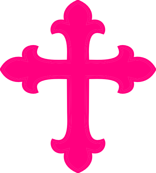 Pink Cross Clip Art - Tumundografico