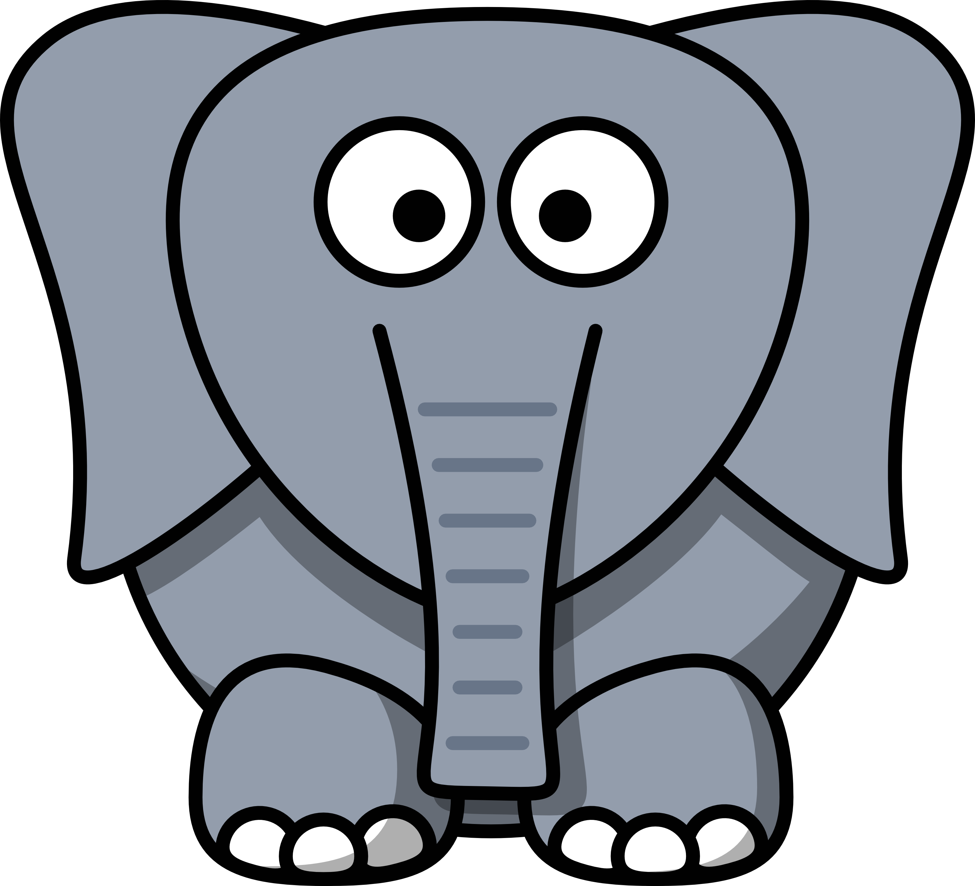 cartoon elephant SVG