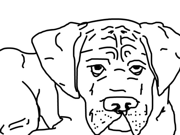 Lazy Line Drawing of a Dog by cutekitty00 | Create Art | Disney