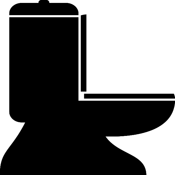 Toilet Silhouette Clipart