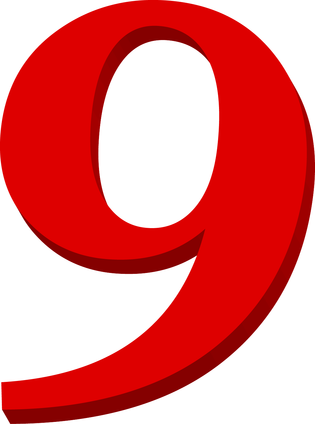 9 Number Template - ClipArt Best