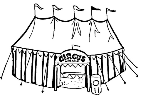 Circus Tent Outline - ClipArt Best