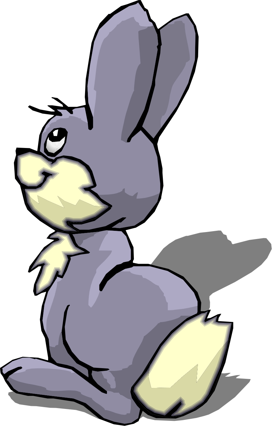 Cute Cartoon Bunny Clip Art | Jos Gandos Coloring Pages For Kids