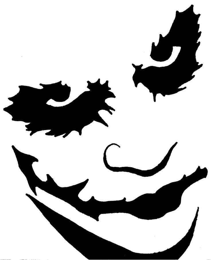 Heath Ledger's Joker--pumpkin printable | Halloween! BOO! | Pinterest