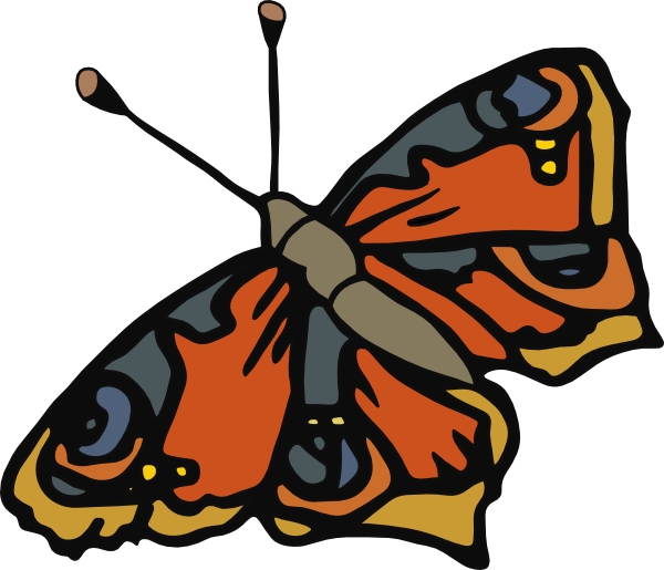 Purple Butterfly Clip art - Animal - Download vector clip art online