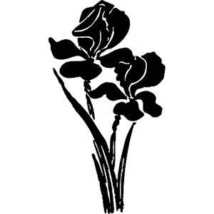 Flowers - Silhouette 5 clipart, cliparts of Flowers - Silhouette 5 ...