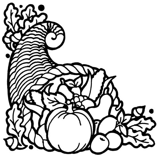 free black and white thanksgiving clip art - photo #37