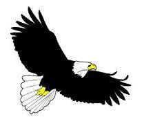 Soaring Eagle Clipart Black And White - Free ...