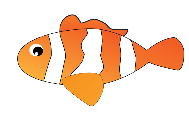 Vector clown fish graphic using Illustrator - South London Society ...