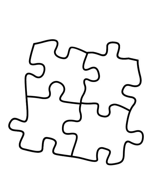 Autism Heart Puzzle Coloring Page Coloring Pages