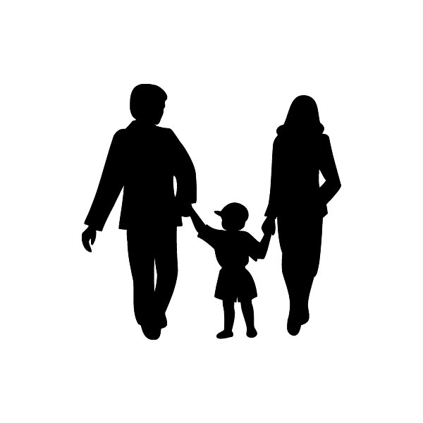 Family Silhouette Clip Art ? liked on Polyvore | Clip art | Pinterest