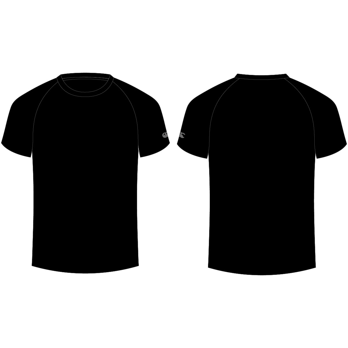 Plain Black Tshirt Template - ClipArt Best