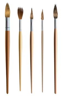 Paint brushes vector Free Vector