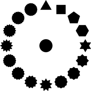 773 views 16 Polygons And Circle clip art - vector clip art online, royalty ...